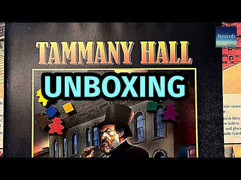 Tammany Hall Board Game | Unboxing (No Talking)