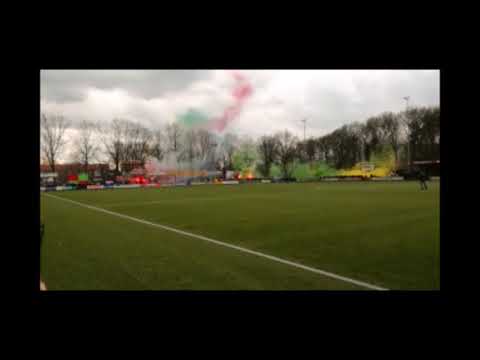 Pyroactie voor opkomst HSV De Zuidvogels - SV Huizen