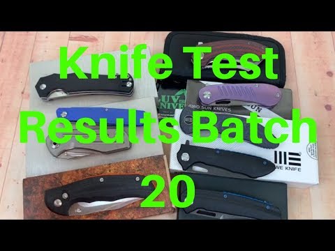 Batch 20 Knife Testing   HRC and PMI results !