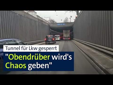 Verkehrsproblem vorprogrammiert? Tunnel-Sperrung für Lkw in München | Abendschau | BR24