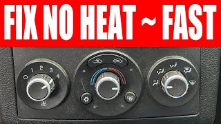 NO HEAT AT STOP LIGHT?  Easy 5 Min Fix - How to Replace Thermostat Pontiac G6
