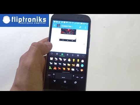 Htc One M8: How to Insert Smiley Icons / Symbols into a Text Message - Fliptroniks.com