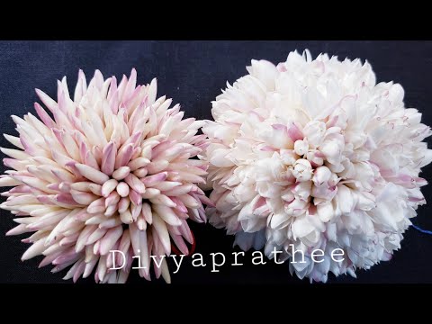 New flower bun method/Pink jasmine billai/brooch/bun hairstyle/hair accessories/DIY fresh poolajada