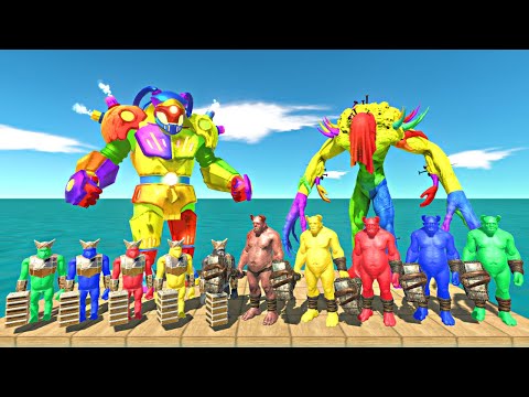 Colourful Ranged War | Colourful Ghor Hammer + Goro vs Colourful Orge Lord + Scourge - ARBS