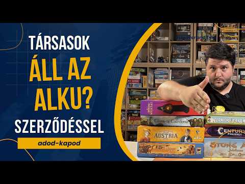Társasjátékok szerződésekkel  - Mit Játsszunk?