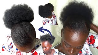 💙💙who said that 4c hair Can't slick ..how to slick 4c natural hair