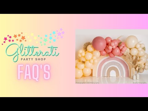Glitterati Party Shop DIY FAQs!