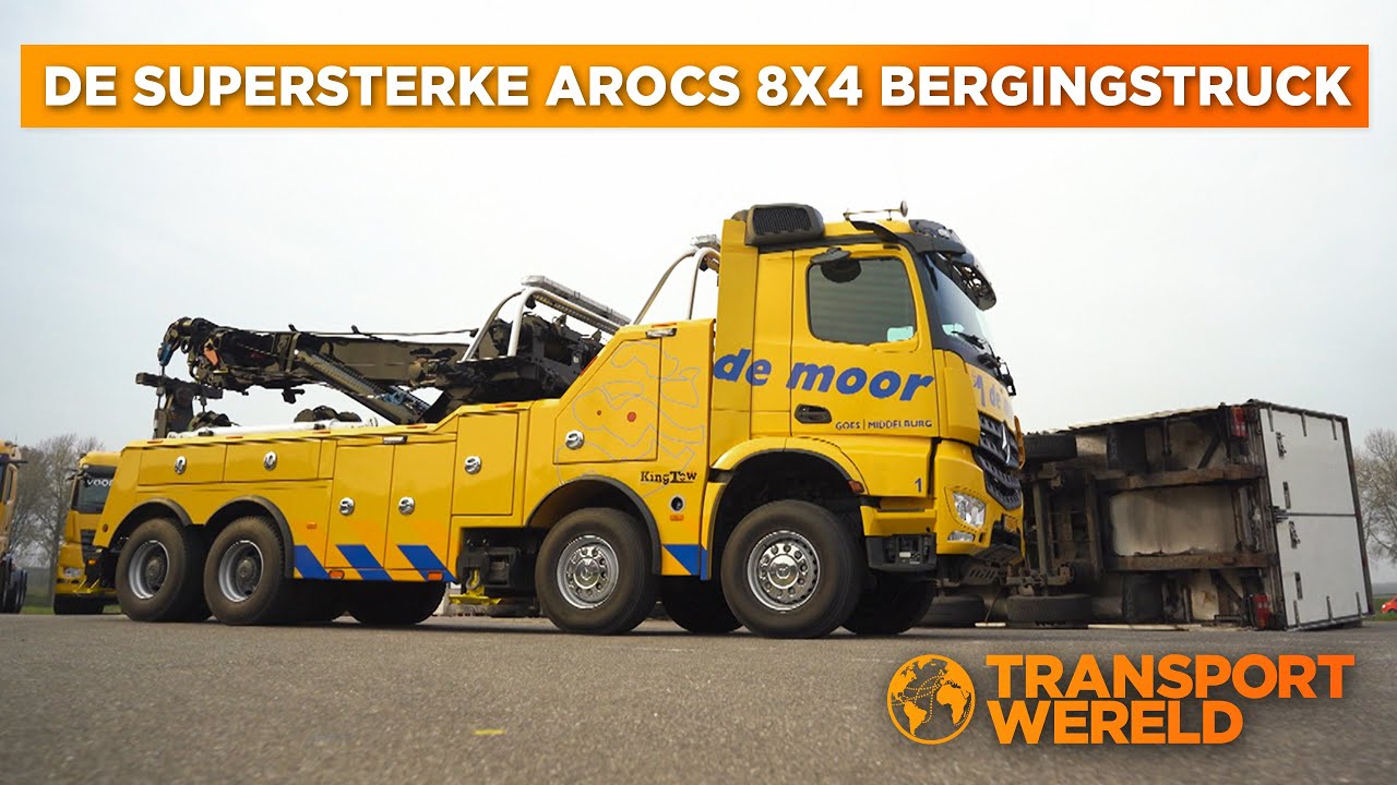 De supersterke Mercedes-Benz Arocs 8×4 bergingstruck van De Moor