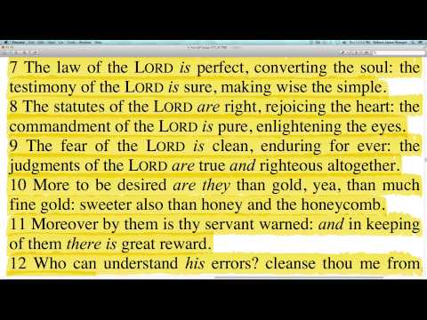 PSALM 19:7-14 - KJV Bible Christian Video - Prayervision.com