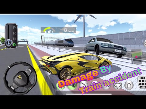 Lamborghini Sian Accident of Bullet Train | New Luxury 3D Gameplay |