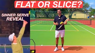 Where to hit Flat & Slice Tennis Serves + Sinner Serve Reveal