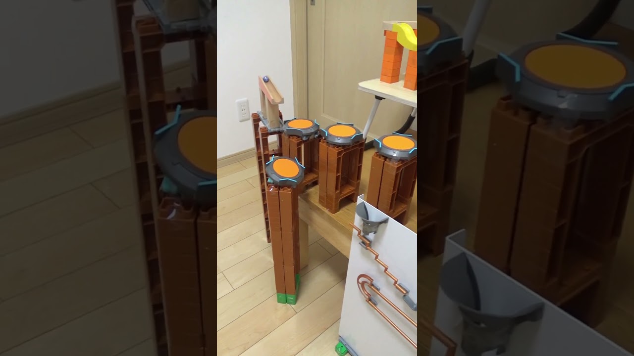 Marble Run × Jump ☆ ピタゴラスイッチ288 (part2) #shorts #asmr #marblerun