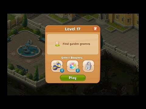 Gardenscapes Level 17 HD 1080p