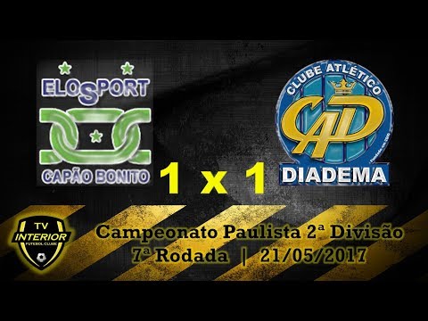 ELOSPORT 1 X 1 DIADEMA - CAMPEONATO PAULISTA 2ª DIVISÃO 2017 - 7ª RODADA
