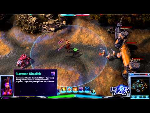 Kerrigan Abilities Preview - Heroes of the Storm Alpha