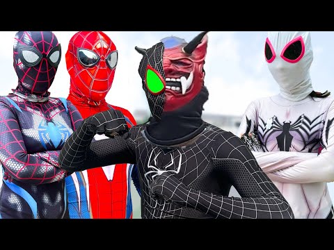 TEAM SPIDER GIRL vs BAD GUY TEAM  |  How To Rescue VENOM - HERO SUPER ? ( Live Action )
