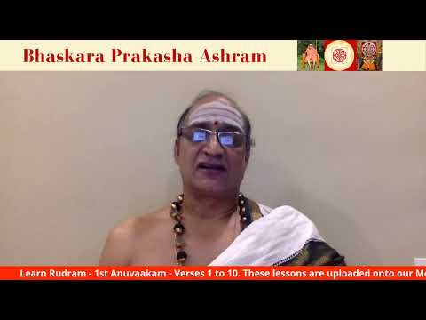 Learn Sri Rudram - 1st Anuvakam - Verses 1 to 10