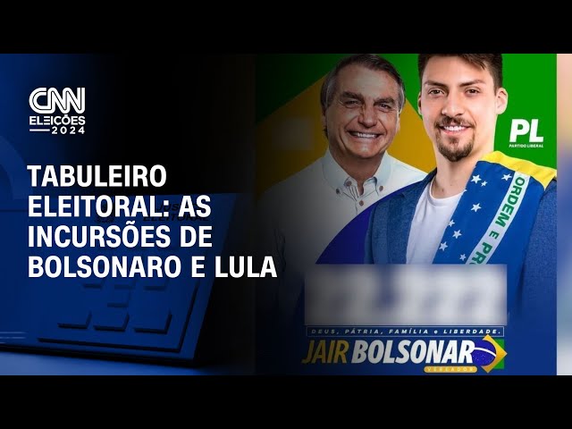 Tabuleiro Eleitoral: As incursões de Bolsonaro e Lula | CNN NOVO DIA