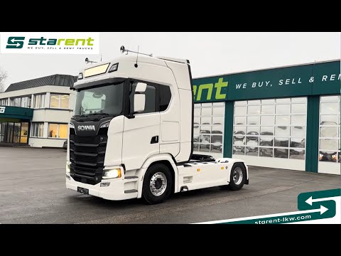 Scania S580 V8 Standklima Retarder Kaffeemaschine Navi Alu-Felgen SZM26013 www.starent-lkw.com