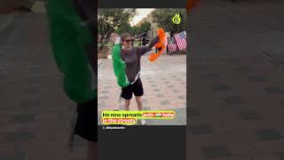 Texas man tears IndianFlag outside Frisco City Hall. #briefchaat #indiansinus #jhandauncharahehamara