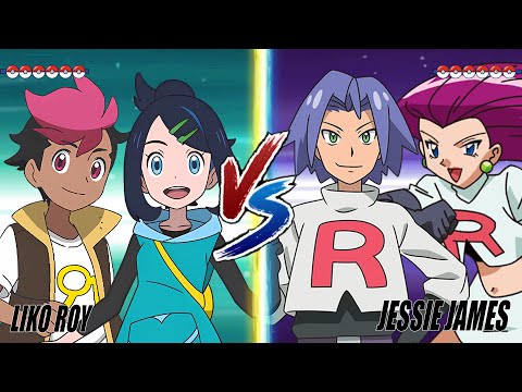 Pokémon Battle: LIKO and ROY Vs. JESSIE and JAMES (Team Rocket)