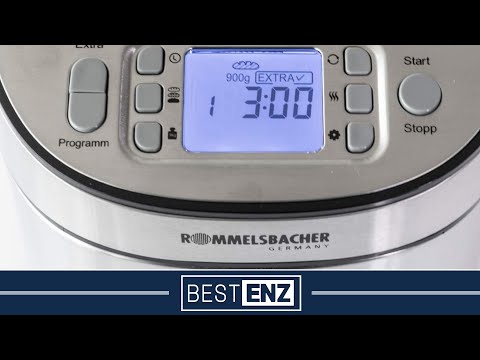Duonkepė Rommelsbacher duonos kepimo aparatas 13 programų, 700–900 g talpa, BA 550 video