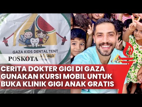 Unik! Dokter Gigi di Gaza Buka Klinik Gratis, Daur Ulang Kursi Mobil Jadi Kursi Operasi