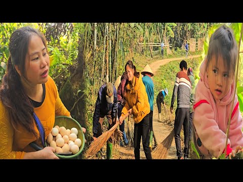 Ha and her daughter San San collect Junglefowl eggs: A fun experience for my daughter