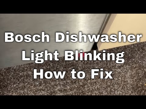 Bosch Dishwasher Not Starting Light Blinking - How To Fix