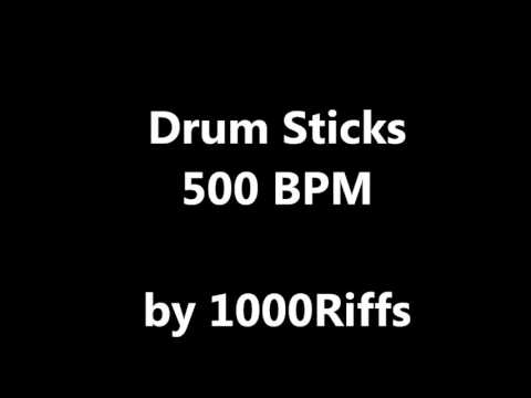 Drum Sticks Metronome : 500 BPM - Beats Per Minute