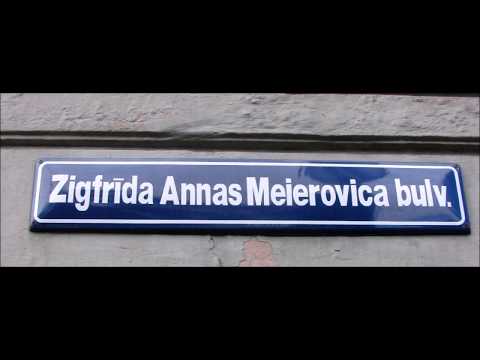 Riga: Zigfrīda Annas Meierovica bulvāris and Bastejkalns