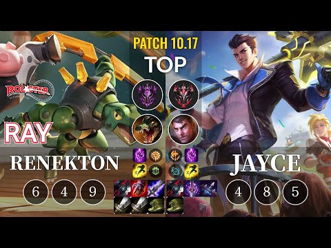 KT Ray Renekton vs Jayce Top - KR Patch 10.17