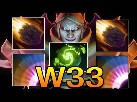 w33 [Invoker] Sick Combo with Fastest Hands DOTA 2