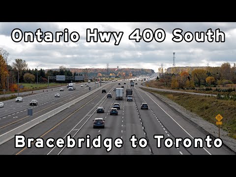 Ontario Highway 400 South - Bracebridge to Toronto - October, 2025