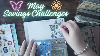 May Cash Stuffing No. 2 | $203 into Savings Challenges