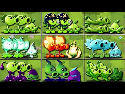 16 Pair Pea & Mint Battlez - Who Will Win? - PvZ 2 Team Plant vs Team Plant