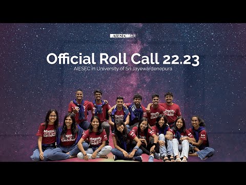 Roll Call 22.23 | AIESEC in University of Sri Jayewardenepura