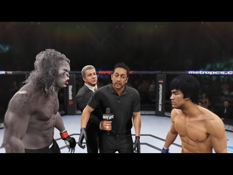 Werewolf vs. Bruce Lee (EA Sports UFC 2) - CPU vs. CPU