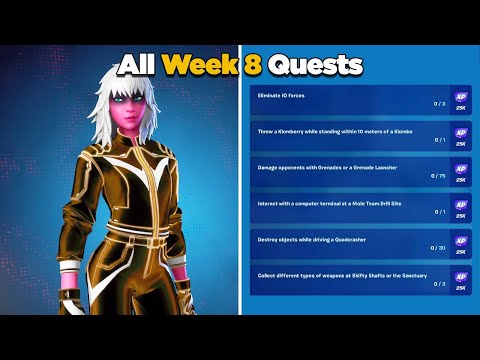 Fortnite All Week 8 Season Quests Guide - Chapter 3 Season 1