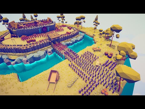 200x FRENCH SOLDIER SIEGE MEDIEVAL CASTLE - Totally Accurate Battle Simulator TABS