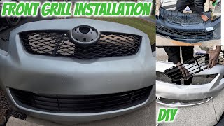How To Install Front Bumper Grill - Toyota Corolla 08-13 I DIY