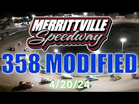 🏁 Merrittville Speedway 4-20-24 358 MODIFIED FEATURE RACE - 35 Laps SPRING SIZZLER 🥶😃