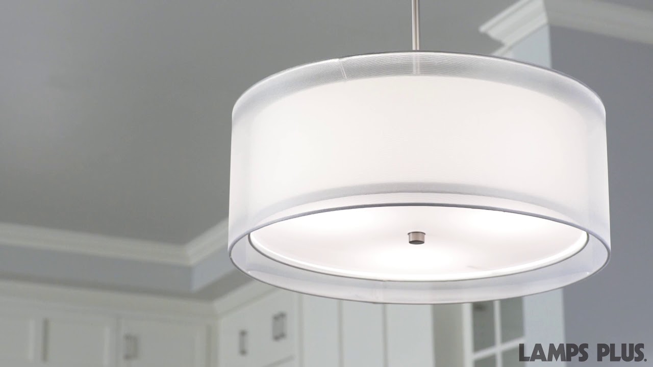 Video 1 Double Drum Pendant Light