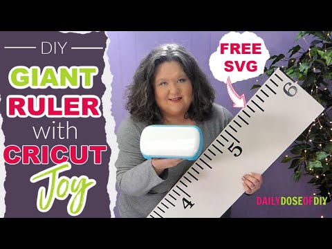 DIY Growth Chart Ruler with Cricut Joy