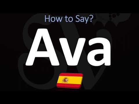 How to Say AVA in Spanish?