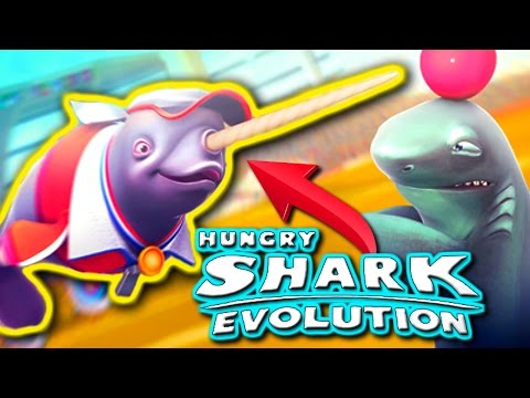 NATASHA THE NARWHAL - Hungry Shark Evolution - NEW Narwhal "Shark" Update!!!