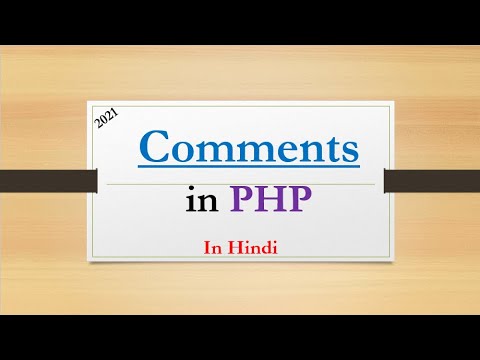 Comments In Php With Example Php Tutorial 4 Code With Ruchi