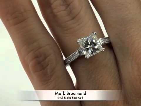 2.88ct Princess Cut Diamond Engagement Anniversary Ring-Mark Broumand
