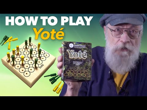 Yote - a traditional strategy board game from West Africa