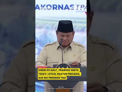 TEDDY KENA SEMPROT SAAT ISYARATKAN PRABOWO HENTI PIDATO: LETKOL NGATUR, GUE PRESIDEN TED!